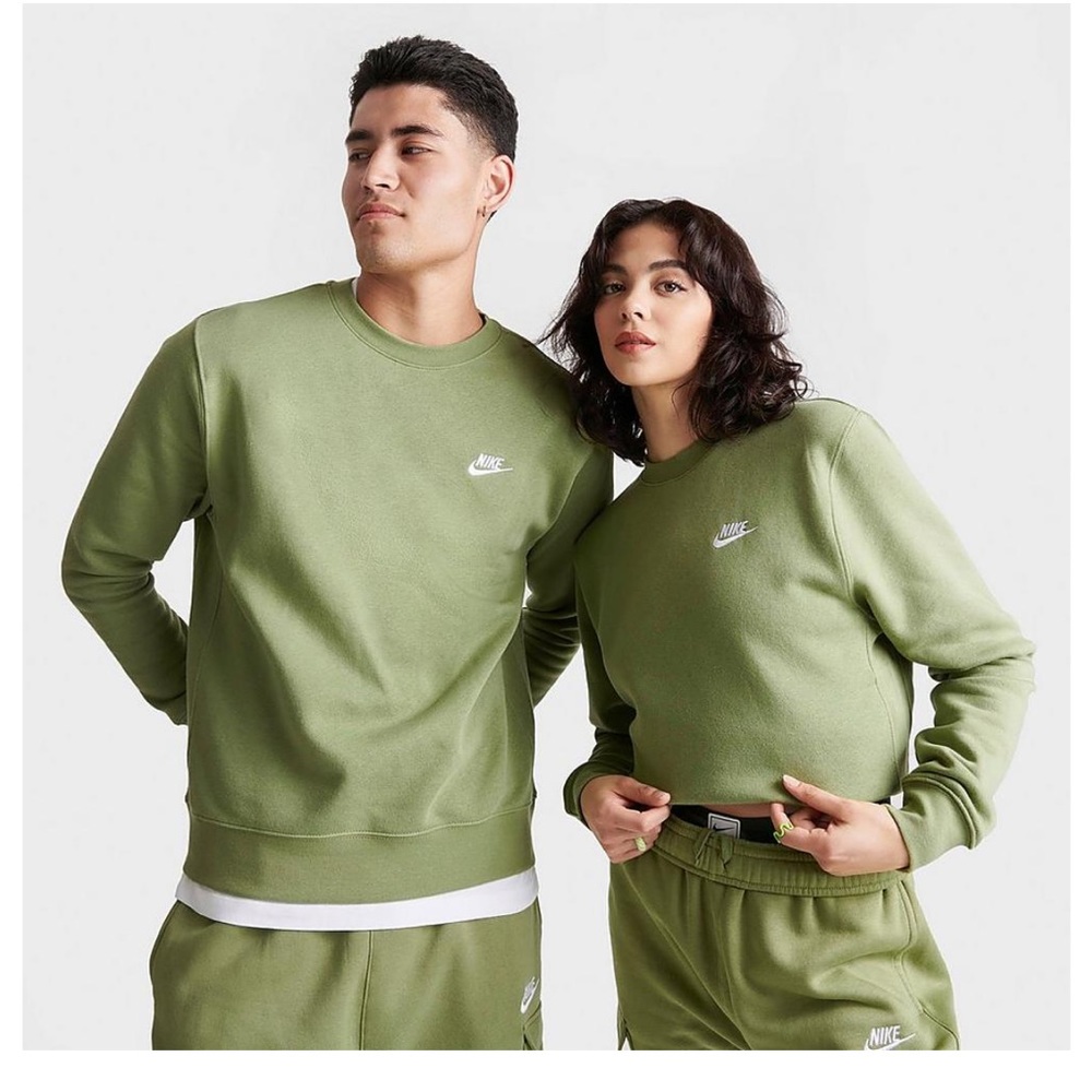 NIKE SPORTSWEAR CLUB FLEECE CREWNECK SWEATSHIRT AND SWEATPANTS